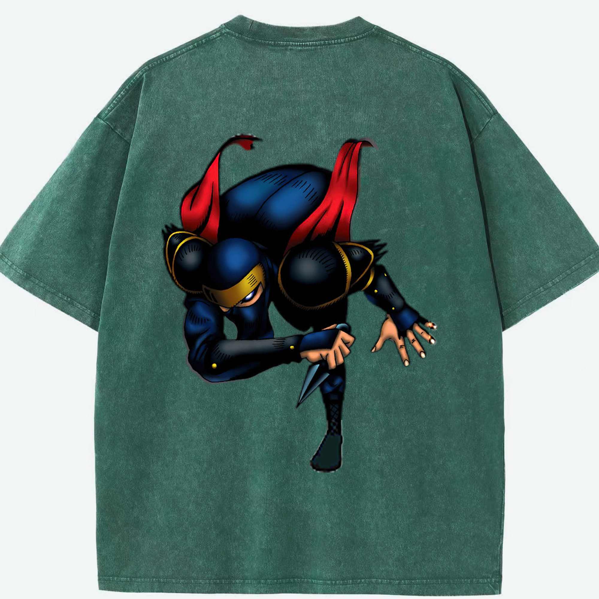 （画像用） 遊☆戯☆王 Yu-Gi-Oh! 綿100% ヴィンテージ風 半袖Tシャツ（背面プリント）